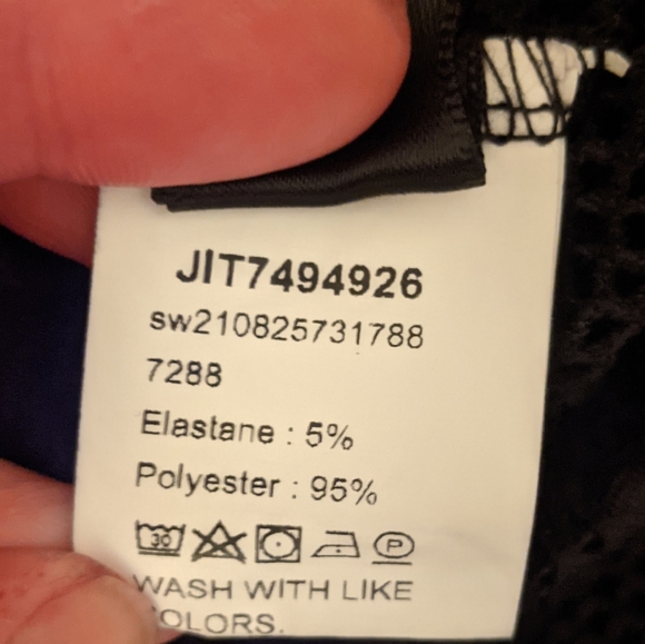 Black skeleton flared mesh pants - Picture 5 of 5